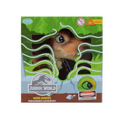 Mini Baby Dino Jurassic World T-Rex Marrom 1476 - Pupee
