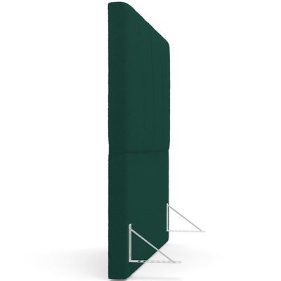 Cabeceira Cama Box Casal 140 cm Aurora W01 Bouclê Verde - Lyam Decor