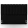 Cabeceira Cama Box Casal King 195 cm Dália W01 Suede Preto - Lyam Decor