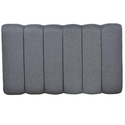 Cabeceira Cama Box Painel Solteiro 100 cm Dubai W01 Linho Chumbo - Lyam Decor