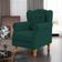 Poltrona Decorativa Para Sala de Estar Yara P02 Bouclê Verde - Lyam Decor