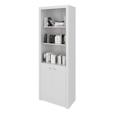 Kit 4 Armários Multiuso de Escritório com 6 Portas Branco