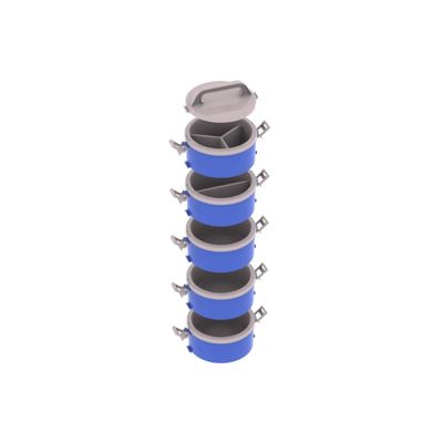 Marmita Tekcor 1,5L 3S 1D 1T Azul