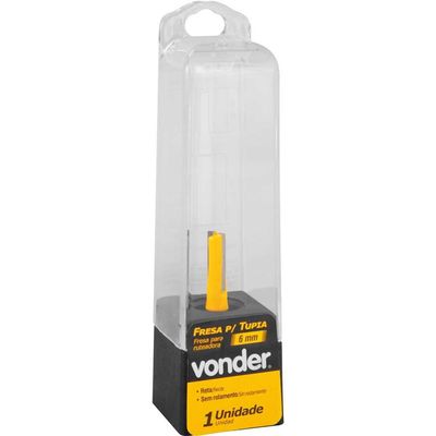 Fresa Reta Acabamento S/Rolam 6Mm Vonder