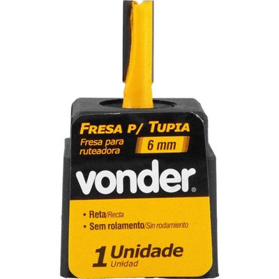 Fresa Reta Acabamento S/Rolam 6Mm Vonder