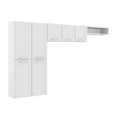 Cozinha Completa Compacta De Aço Branco Dona Maria Bertolini Branco