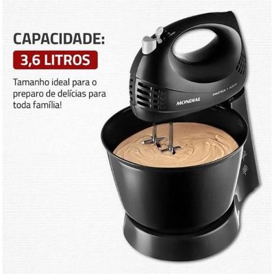 Batedeira Mondial Pratica B44-B Preto 110V