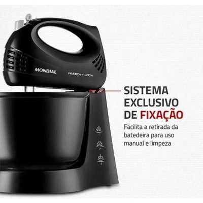 Batedeira Mondial Pratica B44-B Preto 110V