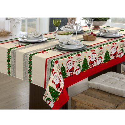 Toalha Mesa Quadrada Bella Mesa 140x140cm Natal Raner