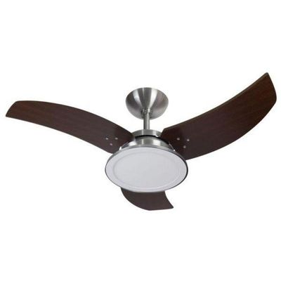 Ventilador Venom Led Alumínio 220V 3 Pás Tabaco 220V