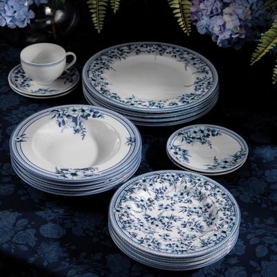 Conjunto 12 Pratos Rasos de Porcelana 28cm Azzura Tramontina Servir Restaurantes Eventos Buffet