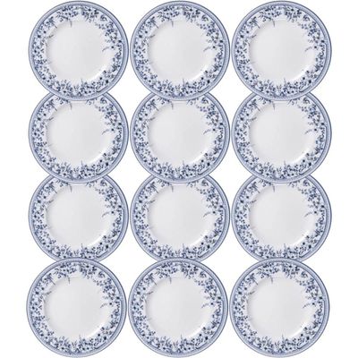 Conjunto 12 Pratos Rasos de Porcelana 28cm Azzura Tramontina Servir Restaurantes Eventos Buffet