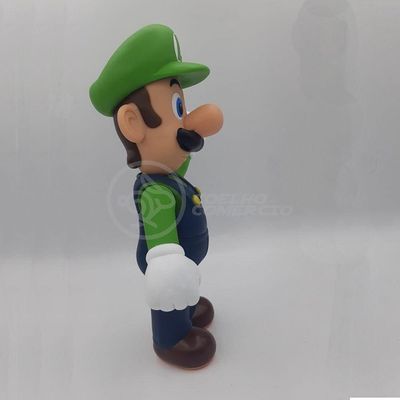 Boneco Luigi Grande Super Size 23Cm - Super Mario
