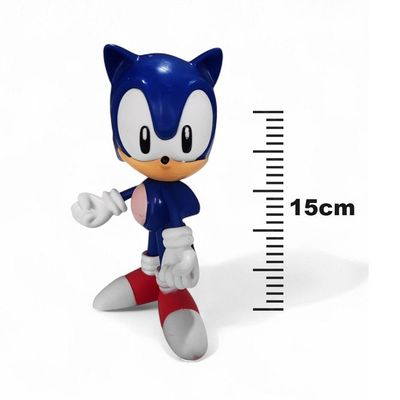Brinquedo Sonic The Hedgehog 15cm Boneco Articulado Azul Divertido E Colecionável