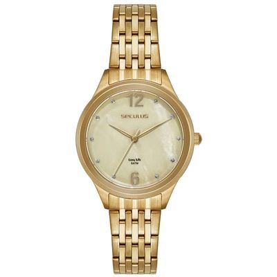 Relógio Seculus Feminino Ref: 44309lpsvda1 Casual Aço Dourado