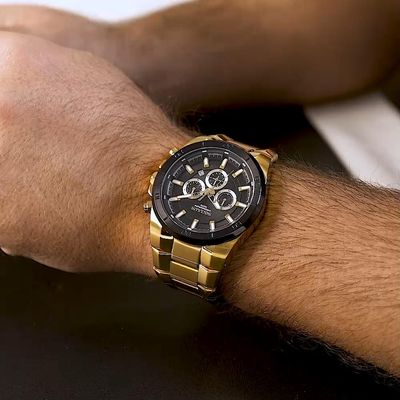 Relógio Seculus Masculino Ref: 44319gpsvha2 Cronógrafo Dourado