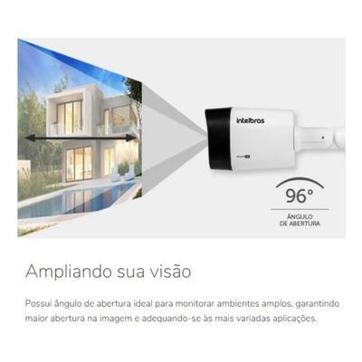 Kit 4 Camera de Seguranca Intelbras Dome vhl 1120d Dvr 4 canais multi hd