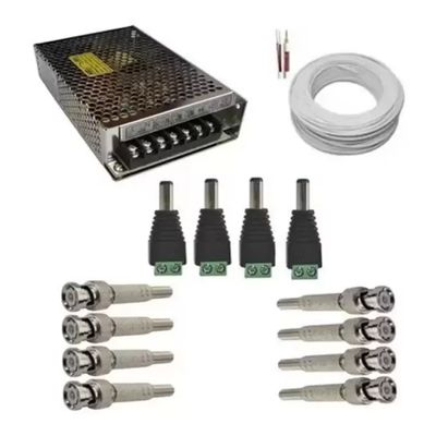 Kit 4 Camera de Seguranca Intelbras Bullet vhl 1120b Externa Dvr 4 canais multi hd