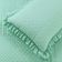 Kit Cobre Leito Colcha Maison King c/ Babado Percal 300 Fios 3 Peças - Verde Menta