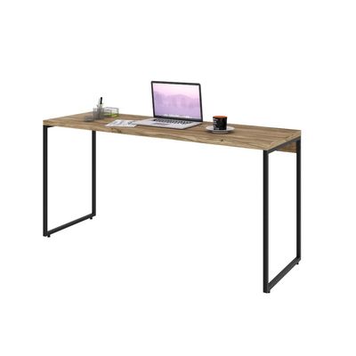 Kit 02 Mesas Para Escritório e Home Office Industrial Aspen 150 cm C01 Carvalho - Lyam Decor