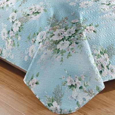 Kit Cobre Leito Colcha Casa Scarpa Mix Queen Estampado Dupla Face Floral 3 Peças - Yasmin