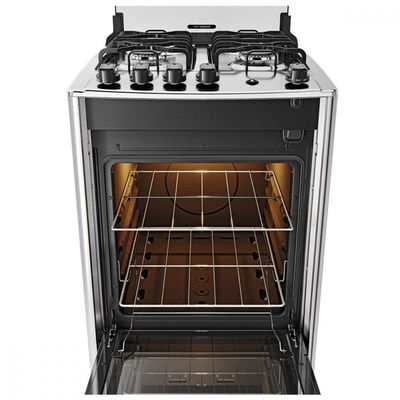 Fogão 4 Bocas Com Mesa Inox Dako Magister Preto Bivolt
