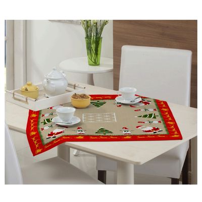 Toalha Mesa Cha Gourmet 60x60cm Natal Sortida Raner