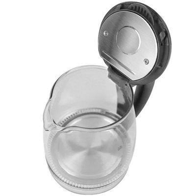 Chaleira Jarra Elétrica De Vidro Cristal Led Azul 1,8 Litros 110V