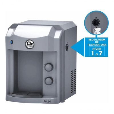 Purificador Água Alcalina Ionizada Ozônio E Magnésio Mg+ Cinza 110V