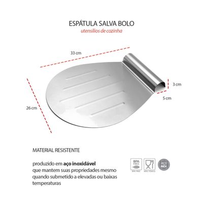 Prato Giratorio e Espatula Salva Bolo Placa Aço Inox Redonda
