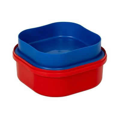 Kit 2 Marmita Com 2 Compartimentos, Trava E Alças 660ml Infantil Decorado Pj Masks