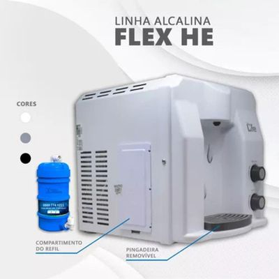 Filtro Super Água Alcalina Ionizada Gelada He Top Life Voltagem 110V