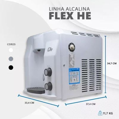 Filtro Super Água Alcalina Ionizada Gelada He Top Life Voltagem 110V