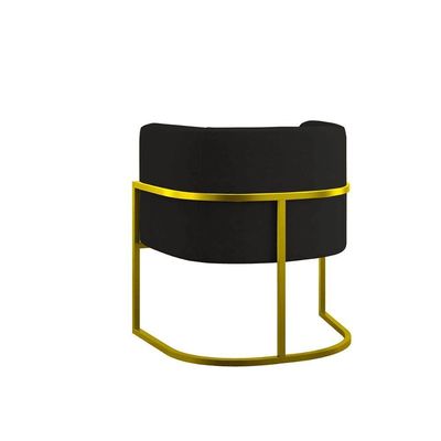 Kit Sofá 2 Lugares + 2 Poltronas Para Recepção Balaqui Preto