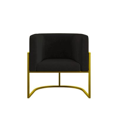 Kit Sofá 2 Lugares + 2 Poltronas Para Recepção Balaqui Preto