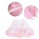 Berco Mosquiteiro Barraca Mini Cama Colchonete Bebe Tenda Portatil Colchao Dobravel Ninho Infantil Rosa Meninas