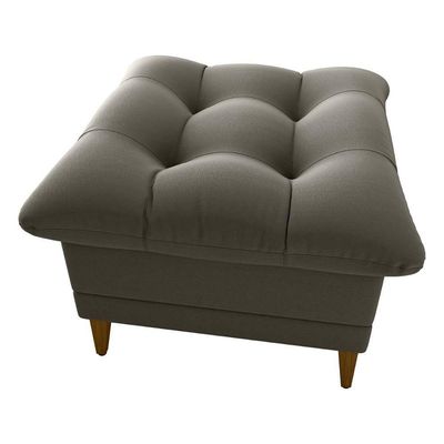 Poltrona De Amamentação Com Puff Montreal Suede Cappucino Matrix Suede Capuccino