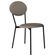 Cadeira Estofada Para Sala De Jantar Azuri Preto C01 Courino Cinza - Lyam Decor