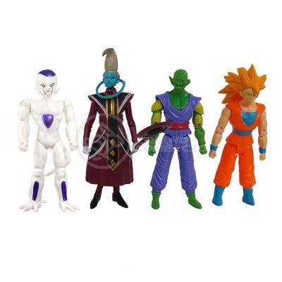 Kit 4 Bonecos Dragon Ball Super 15Cm