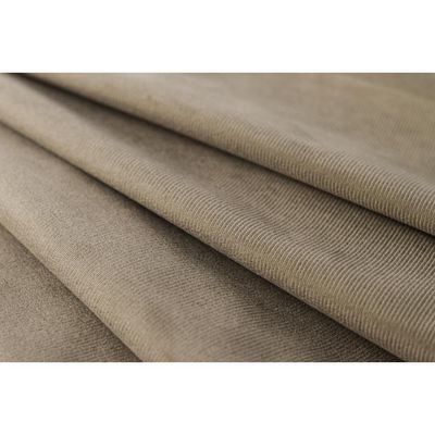 Cabeceira Solteiro Curva Luxo 90x60 Suede Bege - Tachas Fumê