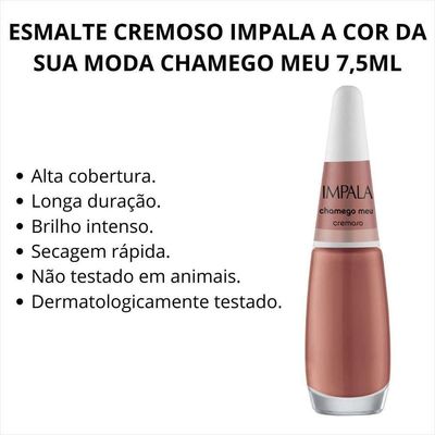 Impala Esmalte A Cor Da Moda Cremoso Chamego Meu 7,5ml