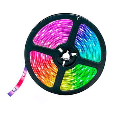 Fita Led Rgb Controle Celular 5 Metros 5v Usb Com Controle Para Tv Pc Decoração