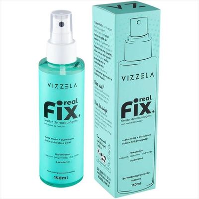 Kit Vizzela Brindagem Gotas Fix+real Fix Fixador Maquiagem