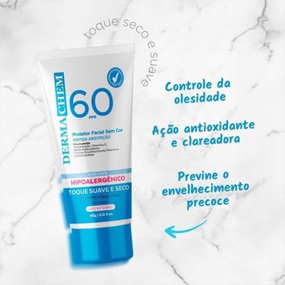Dermachem Protetor Solar Facial Fps 60 40g