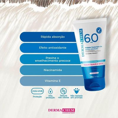 Dermachem Protetor Solar Facial Fps 60 40g