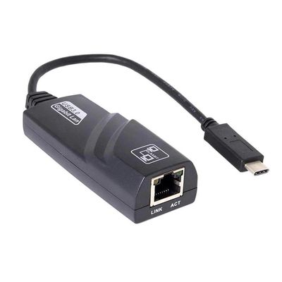Conversor Adaptador Type-C x RJ45 Lan USB 3.0 Gigabit 10/100/1000Mbps