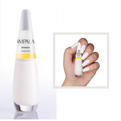 Impala Esmalte A Cor Da Moda Cremoso Branco 7,5ml