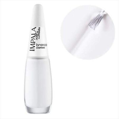 Impala Esmalte A Cor Da Moda Cremoso Branco 7,5ml