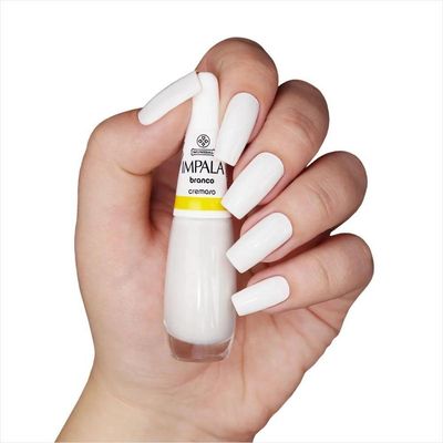 Impala Esmalte A Cor Da Moda Cremoso Branco 7,5ml