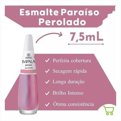 Impala Esmalte A Cor Da Moda Perolado Paraiso 7,5ml